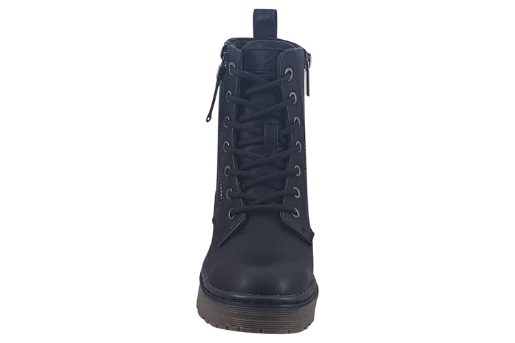 XTI Stella 150983 Black Leather Girls Boots