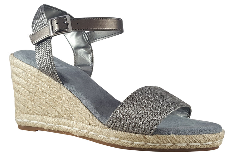 XTI XTi Stephie 141420 Pewter Womens Sandals