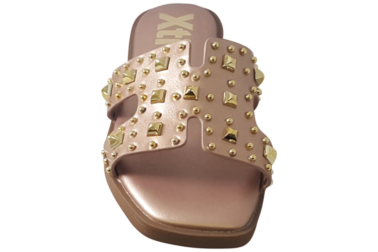 XTI Stud 145151 Gold Womens Sandals