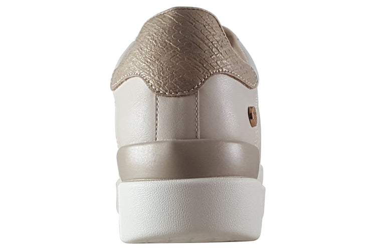 XTI XTi Sunshine 142954 Beige Womens Fashion Trainers