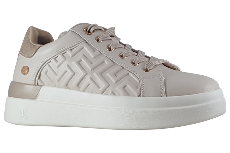 XTI XTi Sunshine 142954 Beige Womens Fashion Trainers