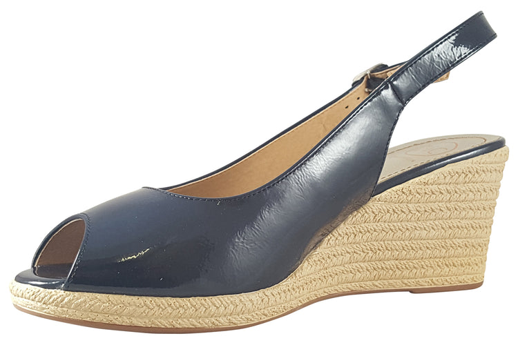 Zanni and Co Aryan Cobalt Patent Womens Sandals