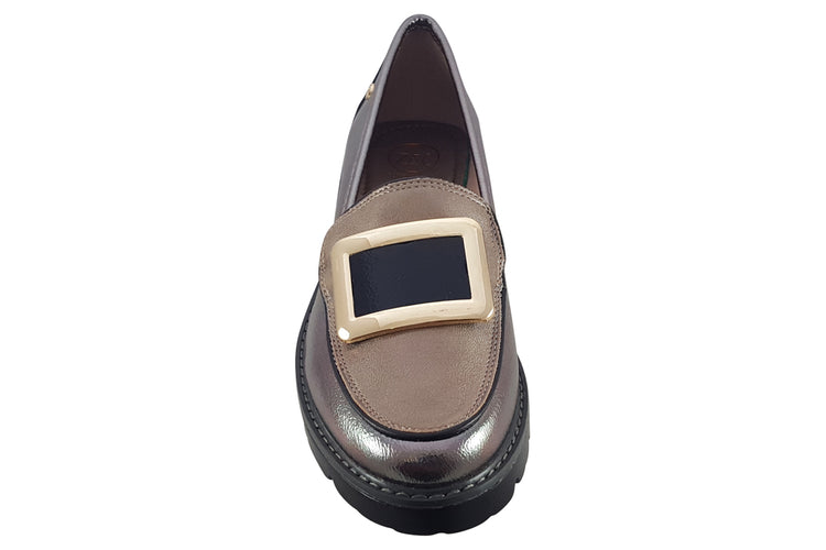 Zanni and Co Avray Burnt Gold Patent Womens Shoes