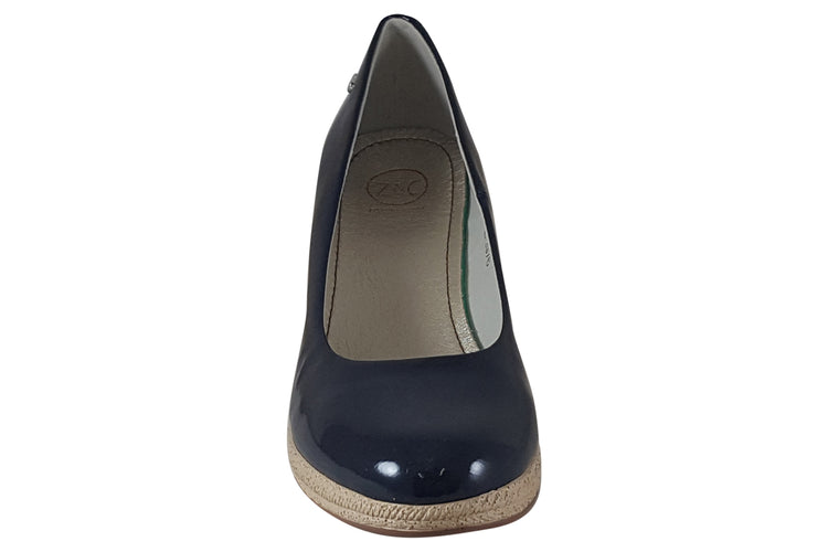 Zanni and Co Sila Cobalt Patent Womens Shoes