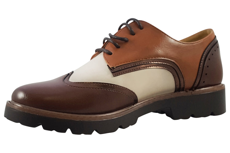 Zanni and Co Tampines Caramel Mix Womens Shoes